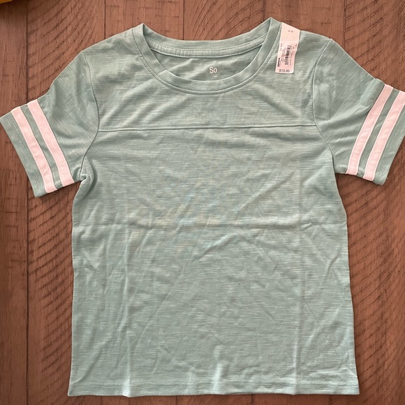 Bundle of Kids Favorite Varsity Tee Shirts size 8- Yellow Pink Blue Turquoise - Picture 4 of 9